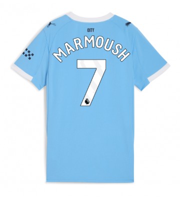 Lacne Ženy Futbalové dres Manchester City Omar Marmoush #7 2025-26 Krátky Rukáv - Domáci